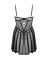 Эротический комплект Obsessive Chemeris babydoll & thong M/L, пеньюар и стринги
