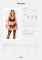 Комплект Obsessive Chemeris 3-pcs set XS/S, стринги, пояс для чулок, бюстгальтер