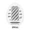 Мастурбатор-яйцо Tenga Egg Spiral, плотный TPE, пробник лубриканта 5 мл