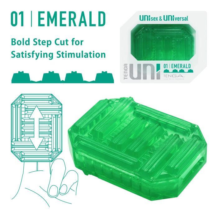 Стимулятор для эрогенных зон Tenga UNI Emerald