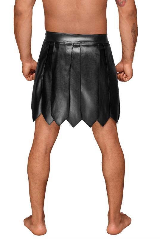 Мужская юбка гладиатора Noir Handmade H053 Eco leather men's gladiator skirt - L