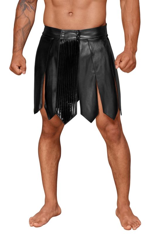 Мужская юбка гладиатора Noir Handmade H053 Eco leather men's gladiator skirt - XL