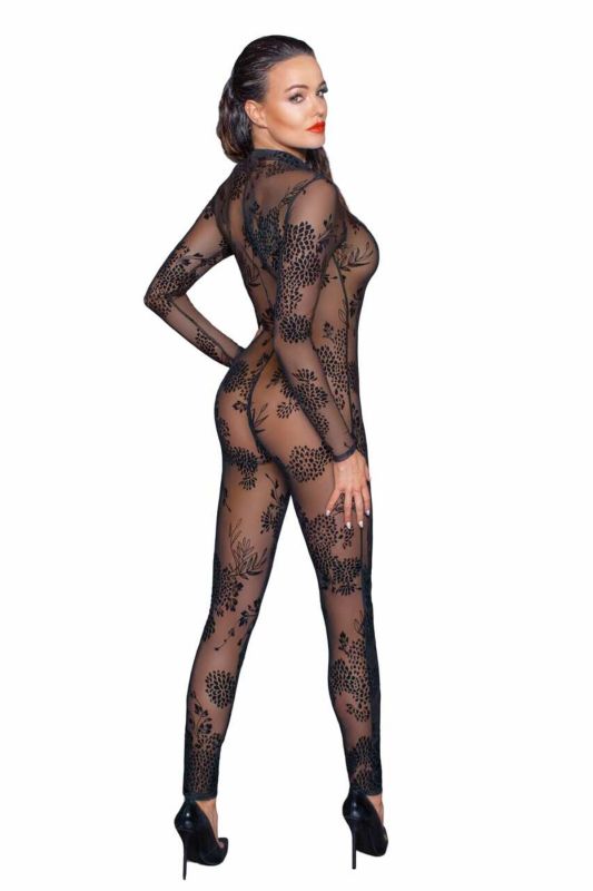Бодистокинг Noir Handmade F237 Long tulle overall - 3XL
