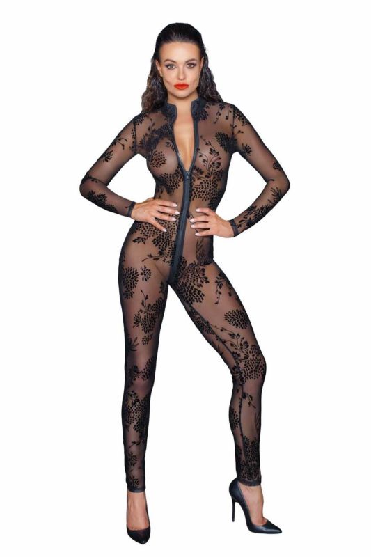 Бодистокинг Noir Handmade F237 Long tulle overall - 3XL