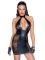 Платье Noir Handmade F238 Short tulle dress with powerwetlook inserts - L
