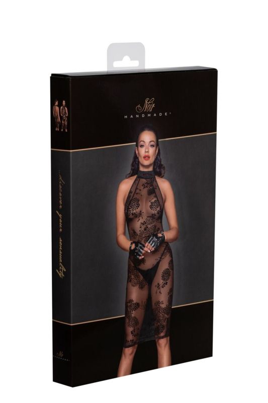Платье Noir Handmade F240 Midi tulle dress with velvet straps - XXL