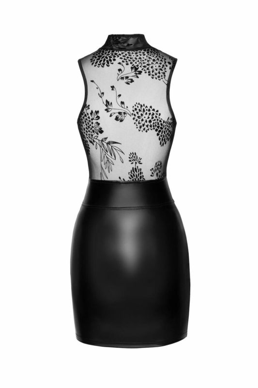 Платье Noir Handmade F241 Short dress with powerwetlook skirt and tulle top - XL