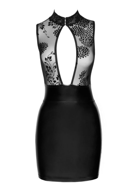 Платье Noir Handmade F241 Short dress with powerwetlook skirt and tulle top - XXL