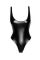 Боди Noir Handmade F244 Powerwetlook body with high cut bottom hem - M