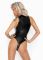 Боди Noir Handmade F294 Powerwetlook bodysuit with front zipper - 3XL