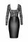 Платье Noir Handmade F295 Euphoria lace and wetlook midi dress - L