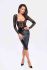 Платье Noir Handmade F295 Euphoria lace and wetlook midi dress - XL