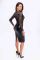 Платье Noir Handmade F295 Euphoria lace and wetlook midi dress - 3XL
