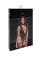 Боди Noir Handmade F297 Libido Deep-V bodysuit with collar, pearl chain and garter - XL