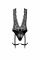 Боди Noir Handmade F297 Libido Deep-V bodysuit with collar, pearl chain and garter - XXL