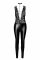 Комбинезон Noir Handmade F298 Libido Deep-V catsuit with collar and pearl chain - L