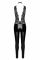 Комбинезон Noir Handmade F298 Libido Deep-V catsuit with collar and pearl chain - XL