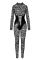 Комбинезон Noir Handmade F299 Enigma lace catsuit with underbust bodice - S