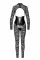 Комбинезон Noir Handmade F299 Enigma lace catsuit with underbust bodice - S