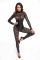Комбинезон Noir Handmade F299 Enigma lace catsuit with underbust bodice - M