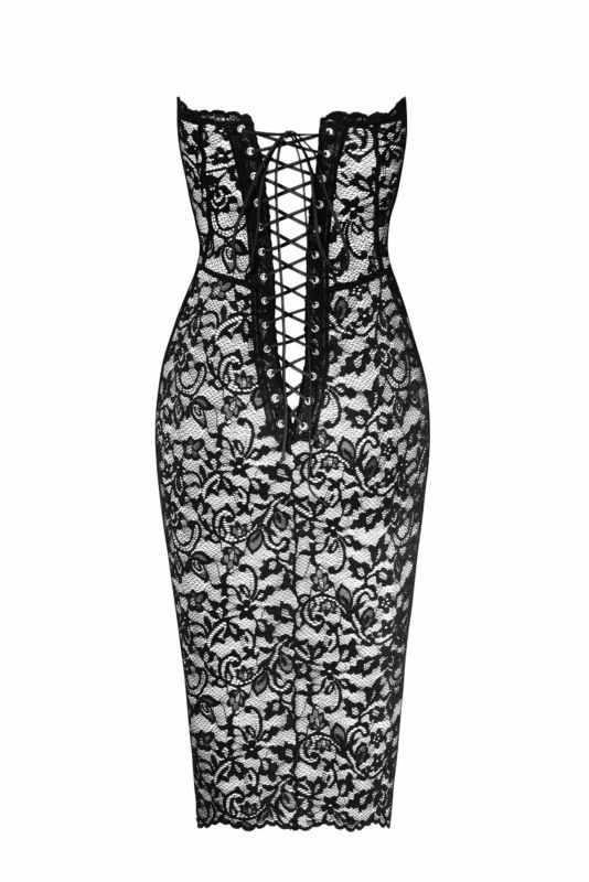Платье Noir Handmade F301 Catalyst lace up midi dress - 3XL