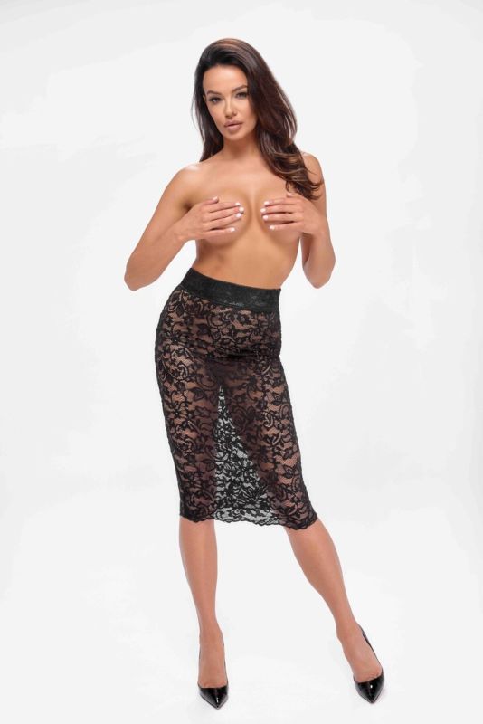 Юбка Noir Handmade F302 Ambivalence lace up midi skirt - XXL