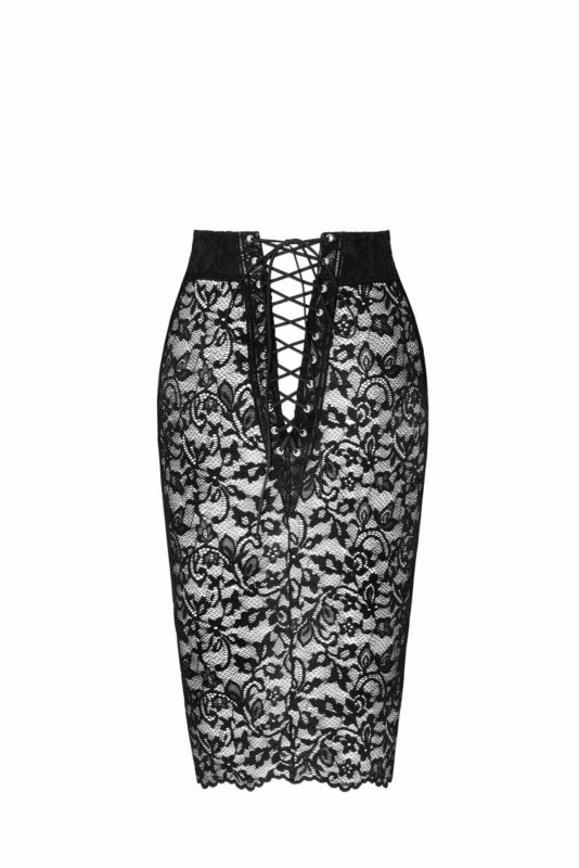 Юбка Noir Handmade F302 Ambivalence lace up midi skirt - 3XL
