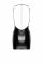 Платье Noir Handmade F307 Mirage wetlook mini dress with jewelry rhinestone chain - L