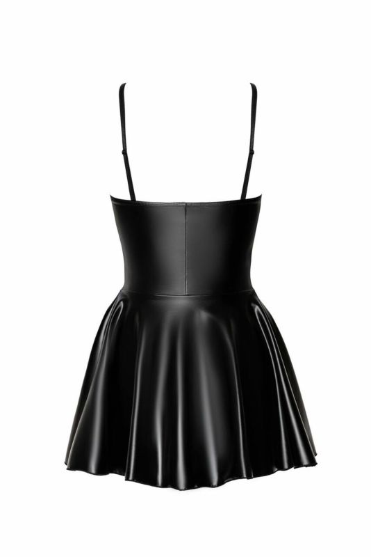 Платье Noir Handmade F308 Dreamer wetlook corset mini dress with front zipper - XL