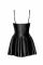 Платье Noir Handmade F308 Dreamer wetlook corset mini dress with front zipper - XXL