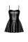 Платье Noir Handmade F308 Dreamer wetlook corset mini dress with front zipper - XXL
