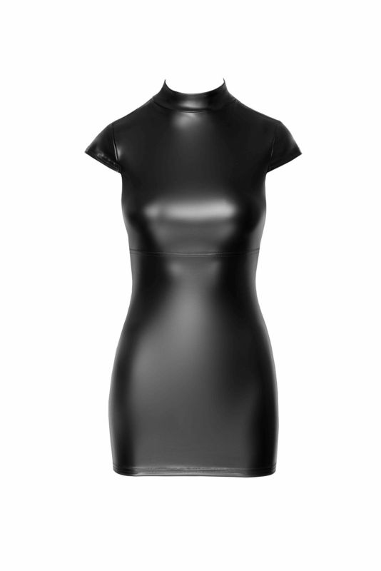 Платье Noir Handmade F309 Fantasy wetlook mini dress with lace up back - XL
