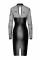 Платье Noir Handmade F310 Sublime wetlook and flocked mesh midi dress - M