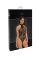 Боди Noir Handmade F314 Ego flocked mesh halter bodysuit - L