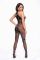 Бодистокинг Noir Handmade F315 Ego flocked mesh halter catsuit - M