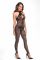 Бодистокинг Noir Handmade F315 Ego flocked mesh halter catsuit - M