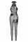 Бодистокинг Noir Handmade F315 Ego flocked mesh halter catsuit - XL