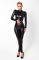 Комбинезон Noir Handmade F319 Caged wetlook catsuit with zippers and ring - XXL