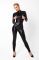 Комбинезон Noir Handmade F319 Caged wetlook catsuit with zippers and ring - 3XL