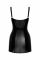 Платье Noir Handmade F320 Starlet wetlook minidress with ring belt - XL