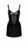 Платье Noir Handmade F320 Starlet wetlook minidress with ring belt - XL