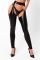 Леггинсы с открытыми бедрами Noir Handmade F323 Rebel wetlook chaps - S
