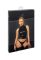 Топ Noir Handmade F324 Glam wetlook top with vinyl corset - S