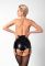 Шортики Noir Handmade F325 Glam suspender wetlook and vinyl shorts - S