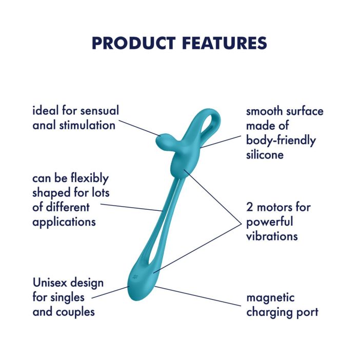 Мультивибратор Satisfyer Plug & Play 1, для нее и для него, 2 мотора