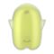 Вакуумный клиторальный стимулятор с вибрацией Satisfyer Glowing Ghost Yellow, светится в темноте