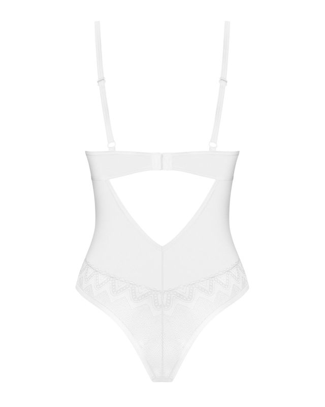 Боди Obsessive Alissium Teddy XL/2XL, лиф с мягкой чашкой, высокие вырезы для ног