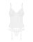 Корсет Obsessive Alissium corset & thong, XL/2XL, гибкие косточки, открытая спина, стринги в комплек