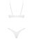Комплект Obsessive Alissium 2-pcs set, XS/S, кружево, лиф с мягкой чашкой, трусики танга