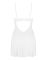 Пеньюар Obsessive Alissium chemise & thong, XS/S, кружевной лиф, стринги в комплекте